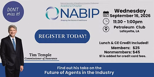 NABIP Acadiana Save the Date