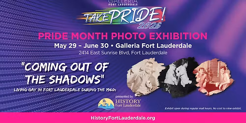 \u201cComing Out of the Shadows\u201d Free photo exhibition at Galleria Fort Lauderdale