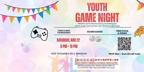 \ud83c\udf89 Youth Game Night \u2013 Come Play, Connect & Have Fun!