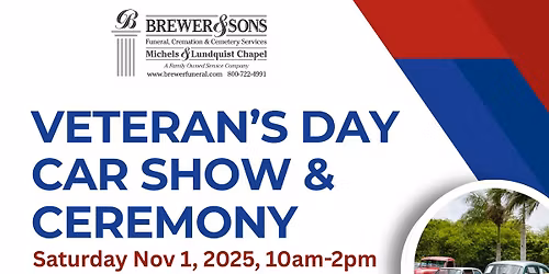 Veteran's Day Car Show, Resource Fair and Pinning Ceremony