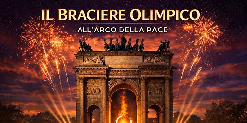 Lo Show del Braciere delle Olimpiadi da 100 metri di altezza - Torre Branca