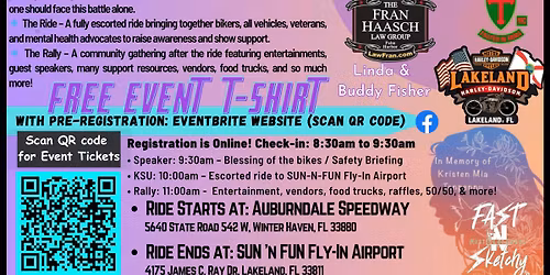 6th Annual Rally & Ride Out of the Darkness\u2122 