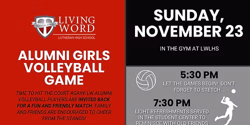 LW Alumni Girls Volleyball Game