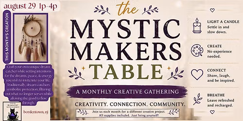 Mystic Makers Table | August 2026