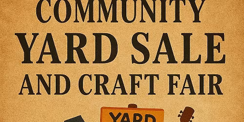 Community Yard Sale & Craft Fair