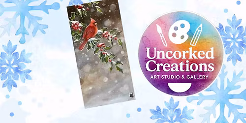 \u201cBoughs of Hollly\u201d Class on 10\u2033x20\u2033 Canvas!