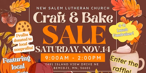 Fall Craft & Bake Sale + Raffle