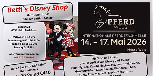 Pferdemesse Wels 2026 mit Betti`s Disney Shop
