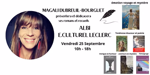 Rencontre et d\u00e9dicace Magali Dubreuil-Bourguet