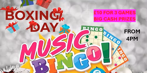 Boxing Day Music Bingo @ The New Inn