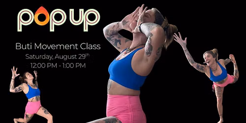 Buti Movement Pop Up Class at Neptune Beach August 29th!