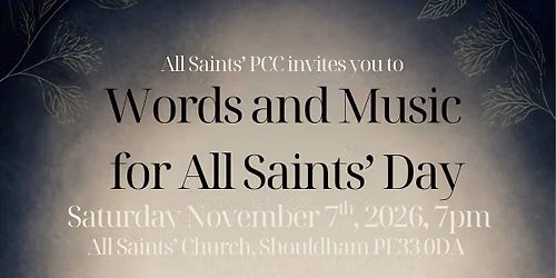Words and Music for All Saints' Day