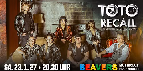 TOTORECALL | TOTO Tribute | BEAVERS Musikclub | Erlenbach am Main