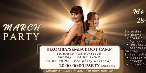 Kizomba & Semba Bootcamp, March 28-29