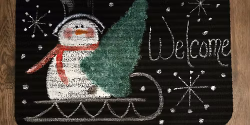 Welcome Snowman Mat