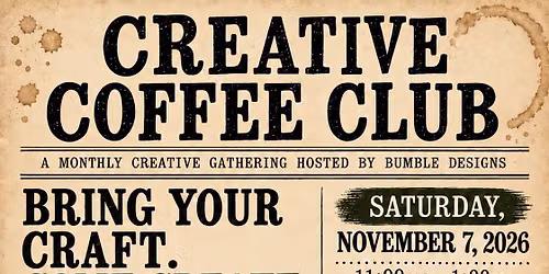 Monthly Creative Coffee Club Meetup 