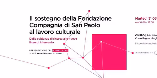 Il sostegno della Fondazione Compagnia di San Paolo al lavoro culturale