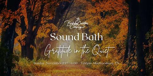 Gratitude in the Quiet
