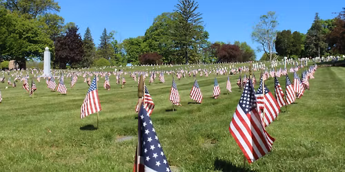 Flag Placement @Bunkers Memorial Cemetery