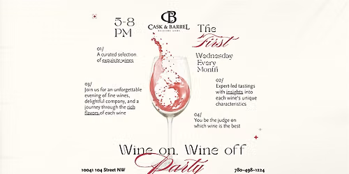 Wine On Wine Off Tasting Party