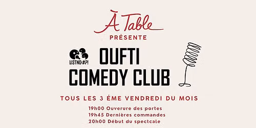 Soir\u00e9e Stand-Up | Li\u00e8ge - A Table ! 