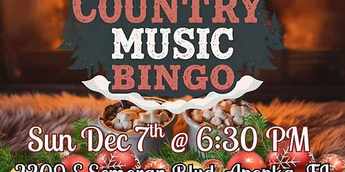 Country Music Bingo @ Hurricane Grill & Wings Apopka