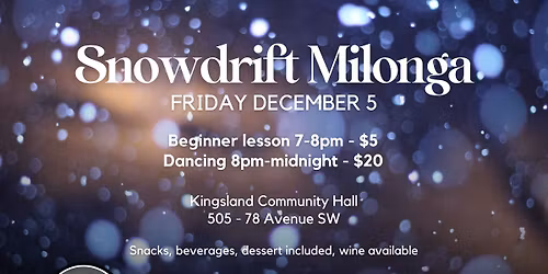 Beso de Tango Snowdrift Milonga