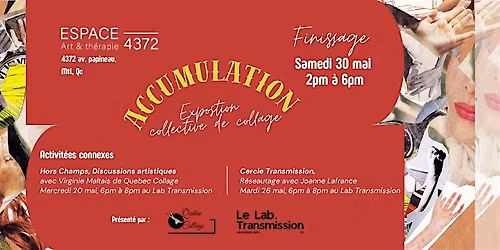 Visite de l\u2019exposition sur rendez-vous \u2014 Expo collage \u201cAccumulation\u201d