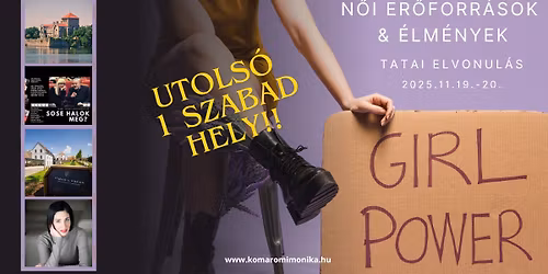 N\u0151i Er\u0151forr\u00e1sok & \u00c9lm\u00e9nyek \u2013 Tatai Elvonul\u00e1s