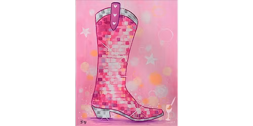 Blacklight Disco Boot - Paint and Sip in Houston | Classpop!™