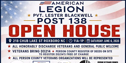 American Legion Post 138 Open House