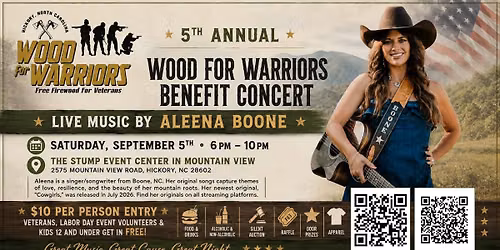 5th Annual Wood For Warriors Benefit Concert