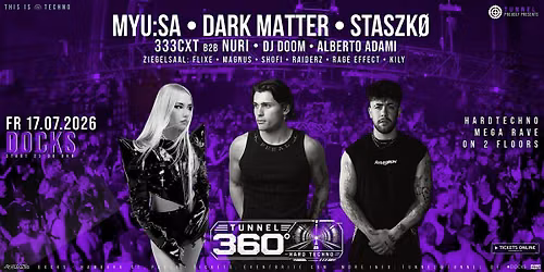 MYU:SA + DARK MATTER * * * * * 360\u00ba HARD TECHNO RAVE