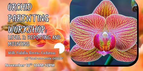 Orchid Parenting Workshop: Level 2-Repotting and Mounting