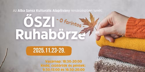 Ingyenes Ruhab\u00f6rze -2025. \u00e9vz\u00e1r\u00f3 