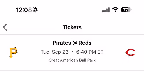 Cincinnati Reds at Pittsburgh Pirates at PNC Park
