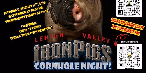 Iron Pigs Cornhole Night