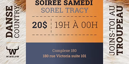 Soir\u00e9e de danse country \u00e0 Sorel-Tracy