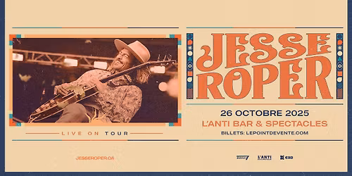 Jesse Roper \/\/ Dimanche 26 octobre 2025 \/\/ L'Anti Bar & Spectacles