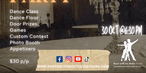 Halloween Party - Thriller                                    Dance with Me Social Halloween Edition