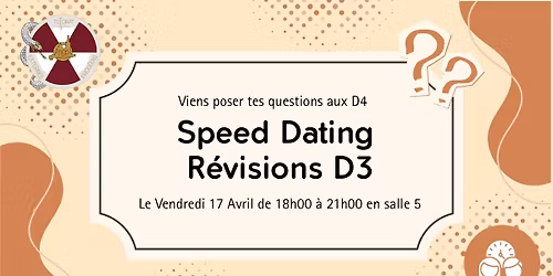 Speed Dating des D3 \ud83d\udcda