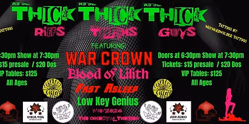 THICK RIFFS, THICK THIGHS, AND THICK GUYS - METAL AT THE O!