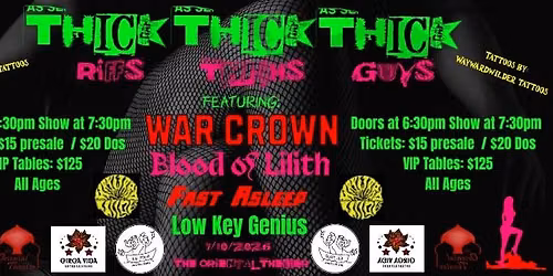 THICK RIFFS, THICK THIGHS, AND THICK GUYS - METAL AT THE O!