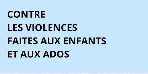 Rassemblement contre les violences faites aux enfants et aux ados