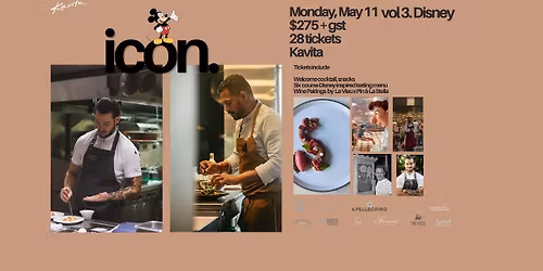 ICON Dinner Series - Vol.3 - WALT DISNEY AT KAVITA