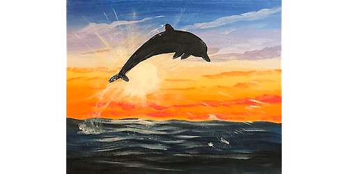 Majestic Dolphin - Paint and Sip in Los Angeles | Classpop!\u2122