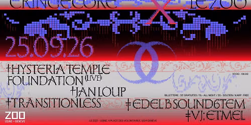 CRINGECORE x LE ZOO : Hysteria Temple Foundation (live) • Jan Loup • Transitionless [VJ Etmel]