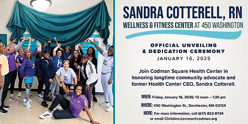Sandra Cotterell, RN, Fitness and Wellness Center Building Dedication