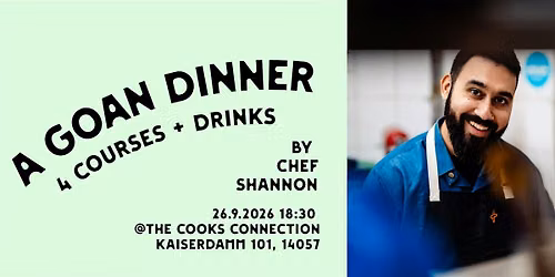 Goan Dinnner with Chef Shannon