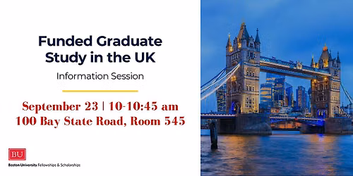 Funded Graduate Study in the UK